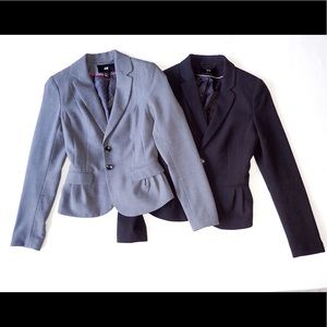 H&M Fitted Blazer Gray Size 2